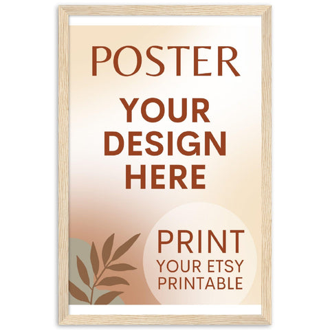 Custom FRAMED Poster | Photo | Painting Printing, Print Your Design, Print Digital Download, Etsy Printable File Download Printing Services