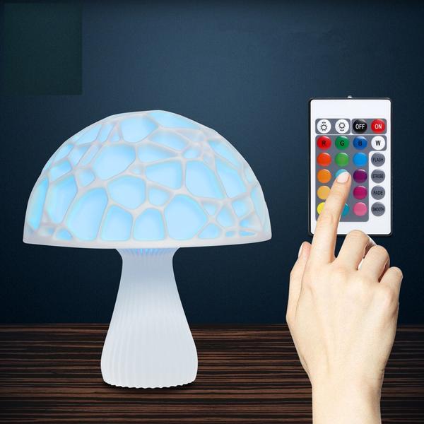 Creative Multicolor LED Mushroom Lamp