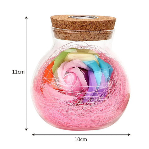 Illuminated Rose In a Bottle Light