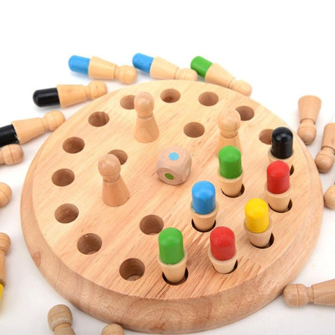 MemoMatch™ Wooden Memory Color Match Board Game