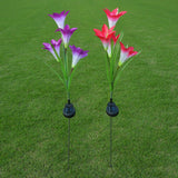 Lily Solar Garden Lights Red