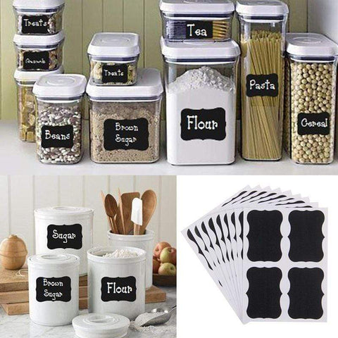 Reusable Chalkboard Sticker Labels (72 Pcs)