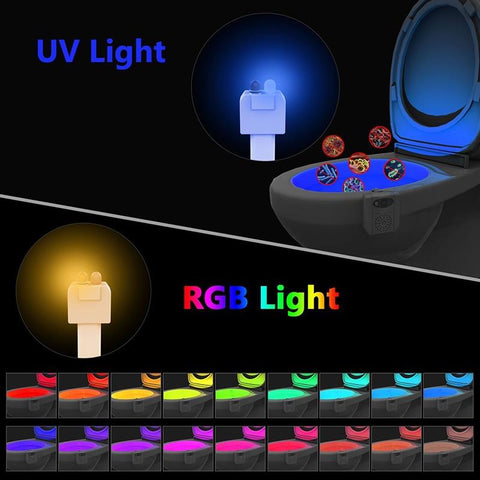 UVGlow™ 3-in-1 Toilet Bowl Night Light With Anti-Mold LED & Air Freshener  (Upgraded)