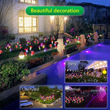 Lily Solar Garden Lights Purple