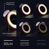 IntelliNight™ Wireless Smart LED Night Light & Alarm Clock WHITE