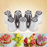 BakeAid™ Original Flower Russian Icing Piping Tip Sets Basic Set (7 Pieces)
