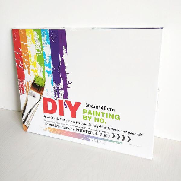 Picarts™ Abstract Red Flowers Paint-By-Numbers Kit