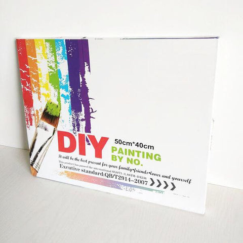 Picarts™ Abstract Red Flowers Paint-By-Numbers Kit