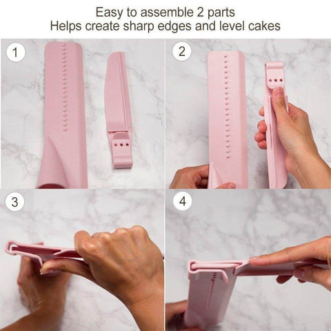 Adjustable Cake Scraper Edge Smoother Spatula
