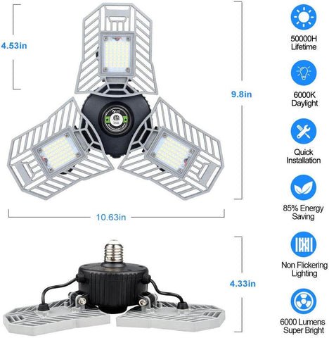 GlowFX™ Adjustable Ultra Bright Garage LED Light