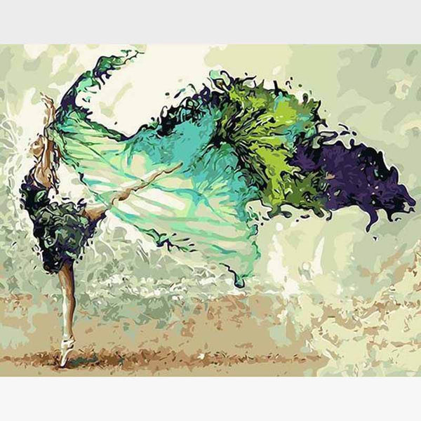 Ballet Dancer Paint-By-Numbers Kit