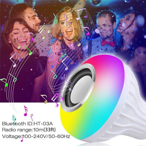 TuneGlow™ Smart 2-In-1 Color Changing LED Light With Wireless Bluetooth Speaker