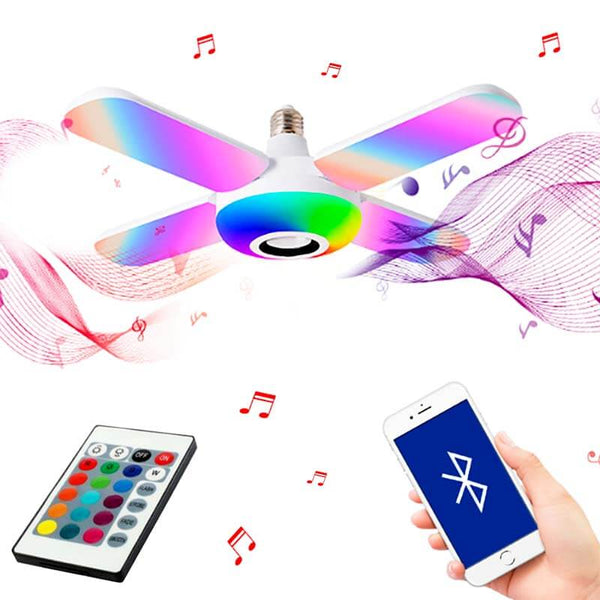 TuneGlow™ Smart 2-In-1 Color Changing LED Light With Wireless Bluetooth Speaker