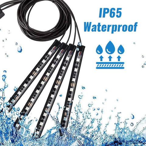 LuminAuto™ Smart Color Changing Car Interior  LED Lighting Kit (Full Kit - 4 LED Strips)