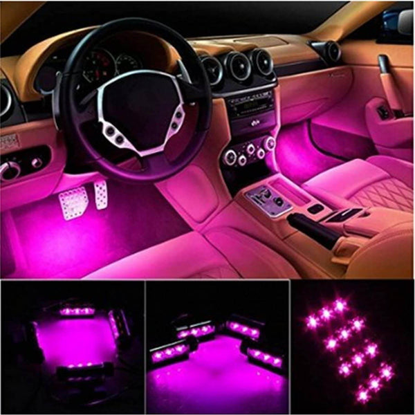 LuminAuto™ Smart Color Changing Car Interior  LED Lighting Kit (Full Kit - 4 LED Strips)