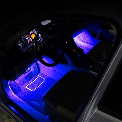 LuminAuto™ Smart Color Changing Car Interior  LED Lighting Kit (Full Kit - 4 LED Strips)