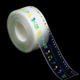 EasyCaulk™ Magic Anti-Mold Peel & Stick Self-Adhesive Caulk Tape Strip Transparent - Musical Notes