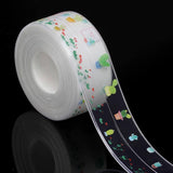 EasyCaulk™ Magic Anti-Mold Peel & Stick Self-Adhesive Caulk Tape Strip Transparent - Flowers