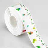 EasyCaulk™ Magic Anti-Mold Peel & Stick Self-Adhesive Caulk Tape Strip White - Flowers
