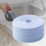 EasyCaulk™ Magic Anti-Mold Peel & Stick Self-Adhesive Caulk Tape Strip Blue - Solid
