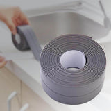 EasyCaulk™ Magic Anti-Mold Peel & Stick Self-Adhesive Caulk Tape Strip Grey - Solid