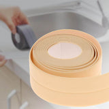 EasyCaulk™ Magic Anti-Mold Peel & Stick Self-Adhesive Caulk Tape Strip Yellow - Solid