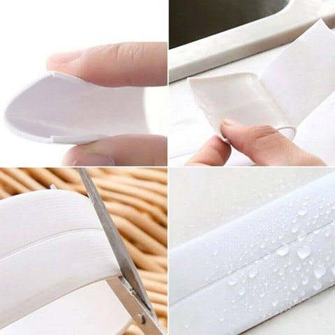 EasyCaulk™ Magic Anti-Mold Peel & Stick Self-Adhesive Caulk Tape Strip