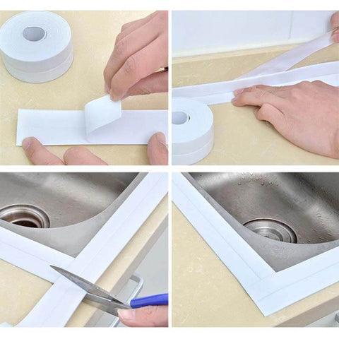 Bath Sealant Strip Self Adhesive Caulk Strips Waterproof Caulk Tape for  Bathtub Toilet Floor Corner Wall Shower Tile Sealer 