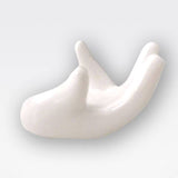 Ceramic Hand Decor Stand For Moon Lamp White