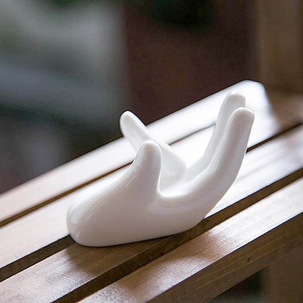 Ceramic Hand Decor Stand For Moon Lamp