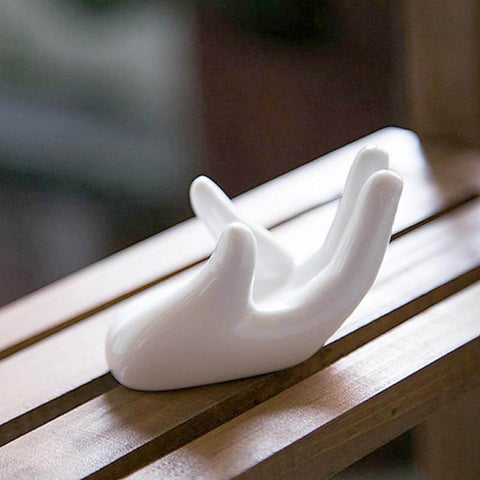 Ceramic Hand Decor Stand For Moon Lamp