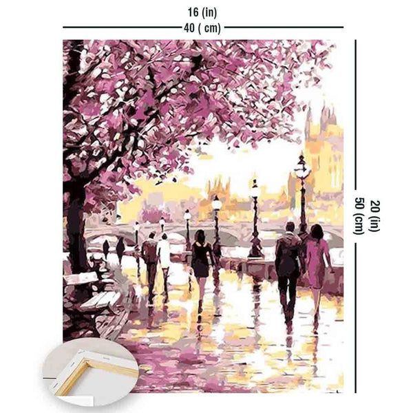 Picarts™ Cherry Blossoms Walk Paint-By-Numbers Kit