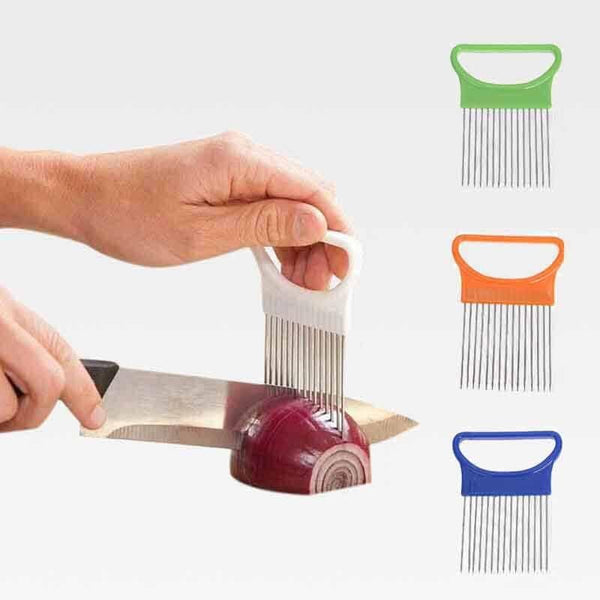 Clever Vegetable Holder and Slicer