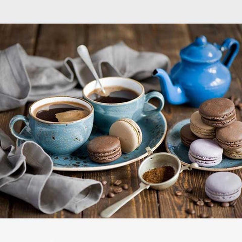 Coffee Time Paint-By-Numbers Kit