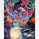 Colorful Mandala Deer Paint-By-Numbers Kit