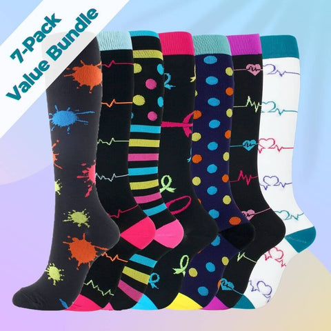 Comfort-Pro™ Creative Compression Socks (Enhanced With Gradual Compression)