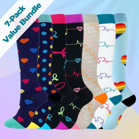Comfort-Pro™ Creative Compression Socks (Enhanced With Gradual Compression)