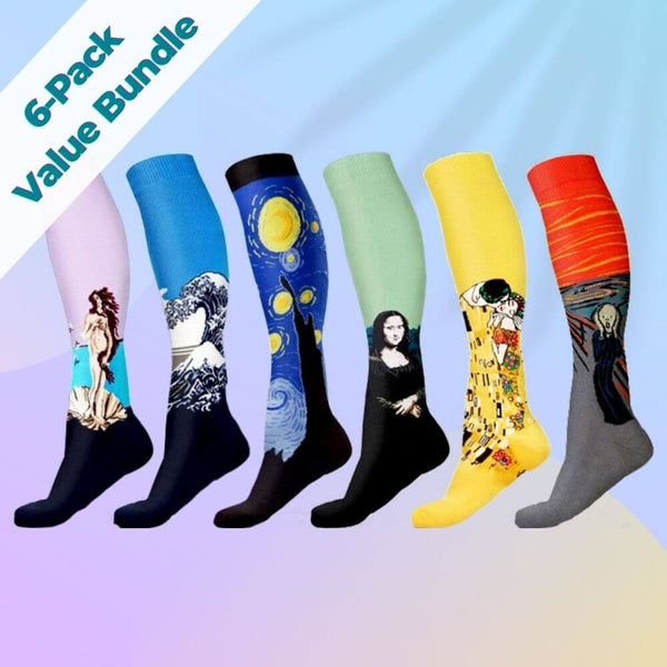 Comfort-Pro™ Creative Compression Socks (Enhanced With Gradual Compression)