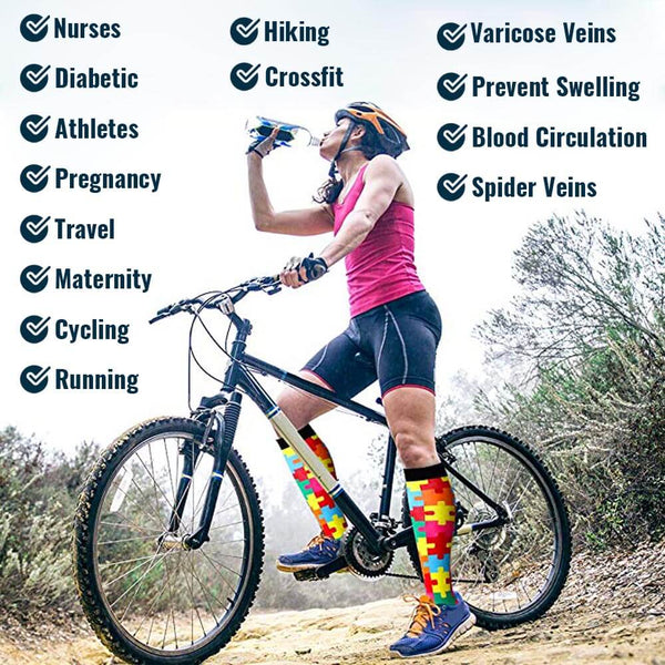 Comfort-Pro™ Creative Compression Socks (Enhanced With Gradual Compression)