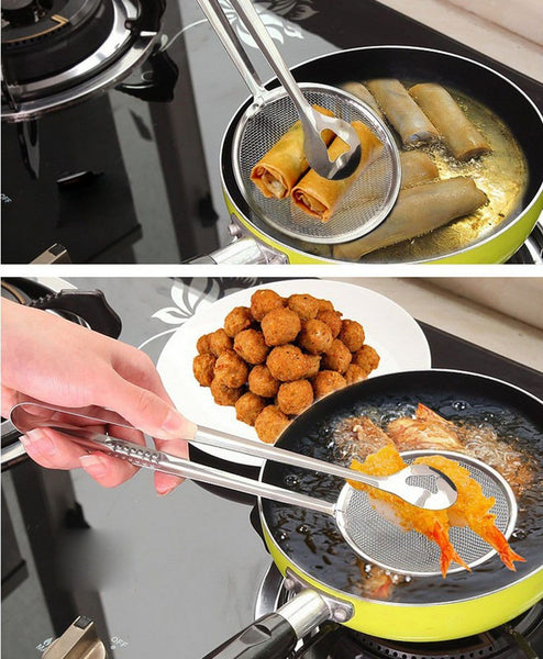 Clever Frying Tongs