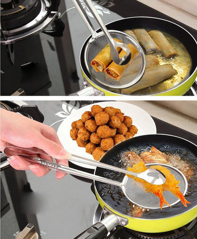 Clever Frying Tongs