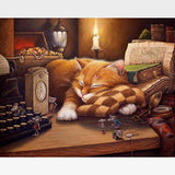 Cozy Cat Paint-By-Numbers Kit