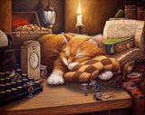 Cozy Cat Paint-By-Numbers Kit