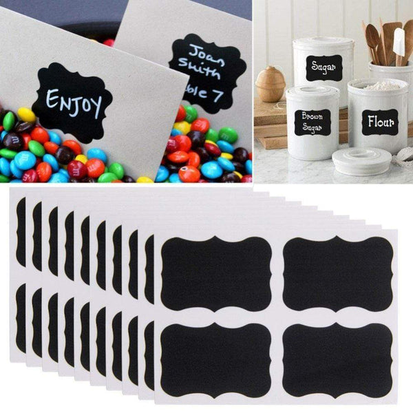 Reusable Chalkboard Sticker Labels (72 Pcs)