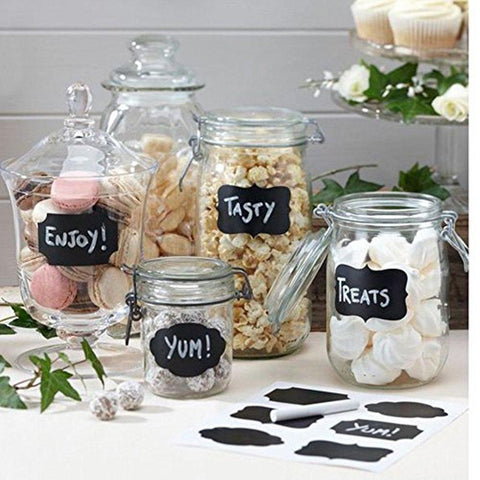 Reusable Chalkboard Sticker Labels (72 Pcs)
