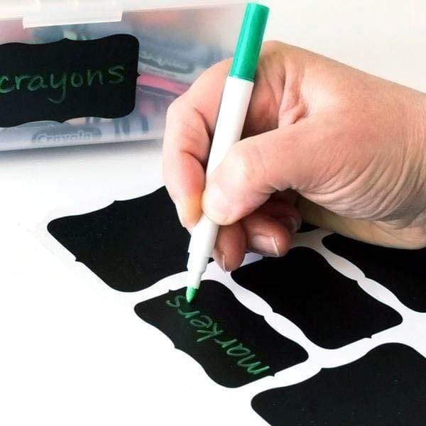 Reusable Chalkboard Sticker Labels (72 Pcs)