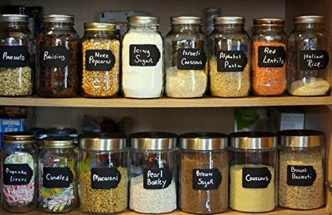 Reusable Chalkboard Sticker Labels (72 Pcs)