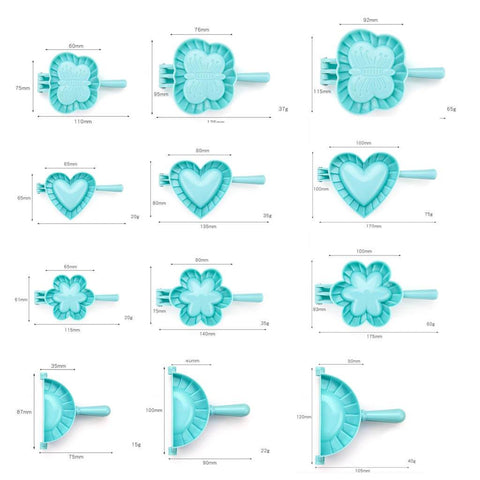DeliDough™ Creative DIY 2-In-1 Dough Press Mold & Cutter Set (With Free Bonus Recipe E-Book)