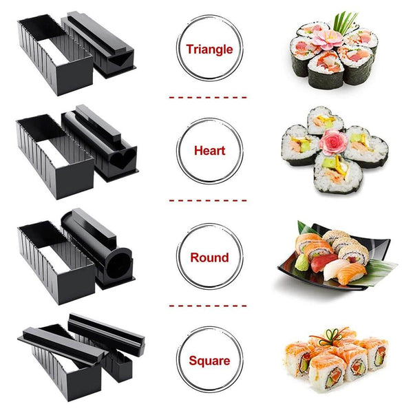 OishiSushi™ All-In-One DIY Sushi Making Kit (4 Roll Shapes)