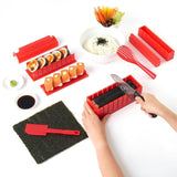 OishiSushi™ All-In-One DIY Sushi Making Kit (4 Roll Shapes) Red